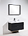 Modern Lux 40" Black Wall Mount Modern Bathroom Vanity