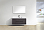 Modern Lux 48" High Gloss Gray Oak Wall Mount Modern Bathroom Vanity