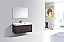 Modern Lux 48" High Gloss Gray Oak Wall Mount Modern Bathroom Vanity