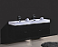 Modern Lux 72" Double Sink Black Wall Mount Modern Bathroom Vanity