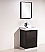 Modern Lux 24" Black Free Standing Modern Bathroom Vanity