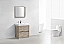 Modern Lux 30" Nature Wood Free Standing Modern Bathroom Vanity