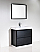 Modern Lux 36" Black Free Standing Modern Bathroom Vanity
