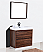 Modern Lux 36" Walnut Free Standing Modern Bathroom Vanity