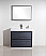 Modern Lux 40" Gray Oak Free Standing Modern Bathroom Vanity