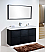 Modern Lux 60" Single Sink Black Free Standing Modern Bathroom Vanity