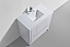 Modern Lux 36" High Gloss White Modern Bathroom Vanity with White Quartz Counter-Top