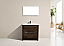Modern Lux 36" Rose Wood Modern Bathroom Vanity with White Quartz Counter-Top