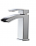 Modern Lux Single Lever Wide Spread Bathroom Vanity Faucet - Chrome