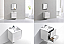 Modern Lux 24" Wall Mount Modern Bathroom Vanity with Color Option