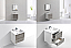 Modern Lux 24" Wall Mount Modern Bathroom Vanity with Color Option