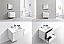 Modern Lux 30" Gloss White Wall Mount Modern Bathroom Vanity