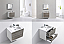 Modern Lux 30" Ash Gray Wall Mount Modern Bathroom Vanity