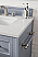 Copper Cove Encore 86" Double Bathroom Vanity Set, Silver Gray with Makeup Table