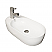 Isabella Collection Oval Above Mount Basin with Integrated Oval Bowl and a Center Drain