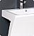 Fresca Quadro 22.5” Vanity White Pedestal Faucet
