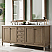 Chicago 72" White Washed Walnut Double Vanity with Top Options