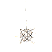Clear Star Chandelier with Size Option
