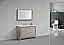 Modern Lux 48" Nature Wood Modern Bathroom Vanity with White Quartz Counter-Top