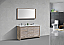 Modern Lux 60" Double Sink Nature Wood Modern Bathroom Vanity with White Quartz Counter-Top