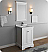 Windsor 24" Matte White Traditional Bathroom Vanity with Mirror