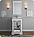 Windsor 24" Matte White Traditional Bathroom Vanity with Mirror