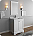 Windsor 30" Matte White Traditional Bathroom Vanity with Mirror