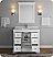 Windsor 40" Matte White Traditional Bathroom Vanity with Mirror