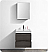 24" Wall Hung Modern Bathroom Vanity with Medicine Cabinet, Gray Oak Finish