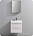 24" Wall Hung Modern Bathroom Vanity with Medicine Cabinet, Glossy White Finish