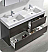Valencia 60" Free Standing Double Sink Modern Bathroom Vanity with Medicine Cabinet, Faucets and Color Options