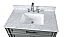 Modern 36" Tennant Brand Durand Bathroom Sink Vanity with Backsplash and Color Options