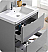 Tuscany 36" Free Standing Modern Bathroom Vanity with Medicine Cabinet, Faucets and Color Options