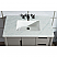 Elizabeth 36-Inch Single Sink Carrara White Marble Vanity In Cashmere Grey With F2-0009-03-BX Lavatory Faucet