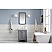 Queen 24" Wide Cashmere Grey Single Sink Quartz Carrara Bathroom Vanity