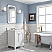 30 Inch Wide Cashmere Grey Single Sink Quartz Carrara Bathroom Vanity From The Queen Collection