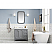 36 Inch Wide Cashmere Grey Single Sink Quartz Carrara Bathroom Vanity From The Queen Collection