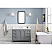 Queen 48" Wide Cashmere Grey Single Sink Quartz Carrara Bathroom Vanity