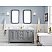 Queen 60" Wide Cashmere Grey Double Sink Quartz Carrara Bathroom Vanity