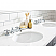 60 Inch Wide Cashmere Grey Double Sink Quartz Carrara Bathroom Vanity With Matching F2-0009-01-BX Faucets From The Queen Collection