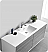 Catania 60" Wall Hung Single Sink Modern Bathroom Vanity with Medicine Cabinet, Faucets and Color Options
