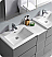Lazzaro 60" Free Standing Double Sink Modern Bathroom Vanity with Medicine Cabinet, Faucetes and Color Options