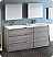 Lazzaro 72" Free Standing Double Sink Modern Bathroom Vanity with Medicine Cabinet, Faucets and Color Options