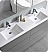 Lazzaro 72" Gray Free Standing Double Sink Modern Bathroom Vanity with Medicine Cabinet, Faucet and Color Options