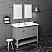 Fresca Manchester 48" Gray Traditional Double Sink Bathroom Vanity w/ Mirrors