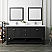 Fresca Manchester 72" Black Traditional Double Sink Bathroom Vanity w/ Mirrors