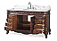 Adelina 60" Benton Collection Solid Wood Construction Martinique Bathrom Sink Vanity Cabinet