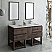 Fresca Formosa 60" Floor Standing Double Sink Modern Bathroom Vanity with Open Bottom & Mirrors