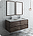 Fresca Formosa 48" Wall Hung Double Sink Modern Bathroom Vanity with Mirrors