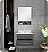 Fresca Lucera 24" Gray Wall Hung Undermount Sink Modern Bathroom Vanity with Medicine Cabinet